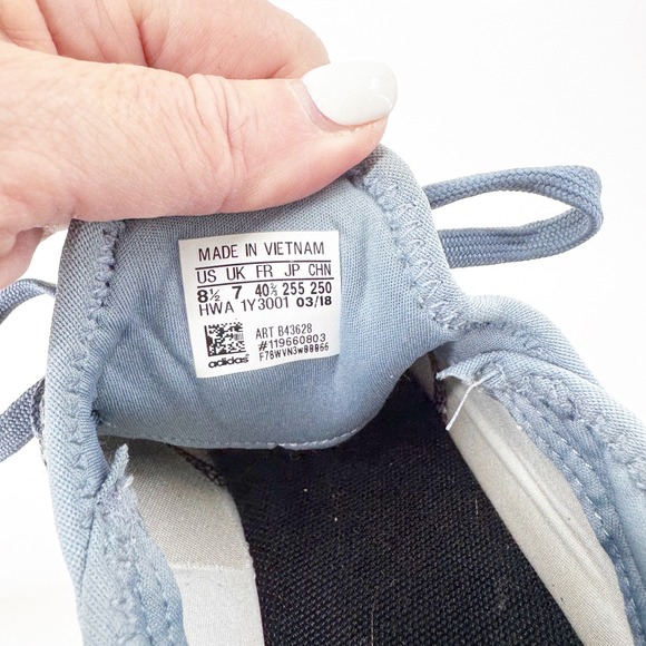 Adidas Cloudfoam Women Running Shoes Blue Size 8.5 Athletic Sneakers - Picture 2 of 7